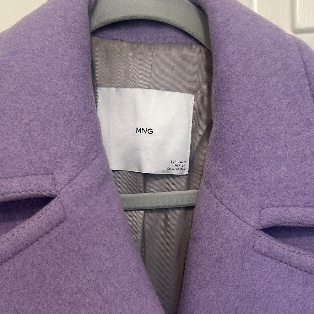 MANGO Wool Coat Size Small - Picture 3 of 8